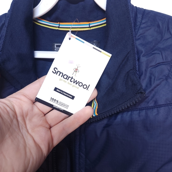 Smartwool Smartloft Vest Navy - Picture 7 of 9